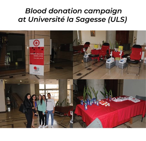 Blood donation campaign at Université la Sagesse (ULS)
