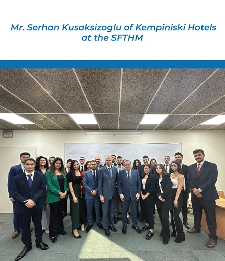 Mr. Serhan Kusaksizoglu of Kempiniski Hotels at the SFTHM 