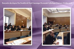 Rencontre des Doyens des Facultés de Droit Canonique du monde catholique au Vatican
