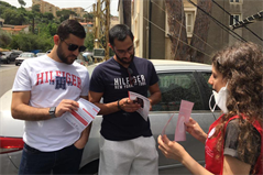 ULS students participating actively in fighting corruption on election day